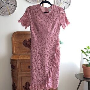 Rachel Parcell Pink Lace Sheath Dress